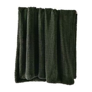 Bianca Tambar Throw Rug Polyester Faux Fur 170x130cm Forest Green