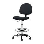 1x Artiss Office Chair Drafting Stool Black