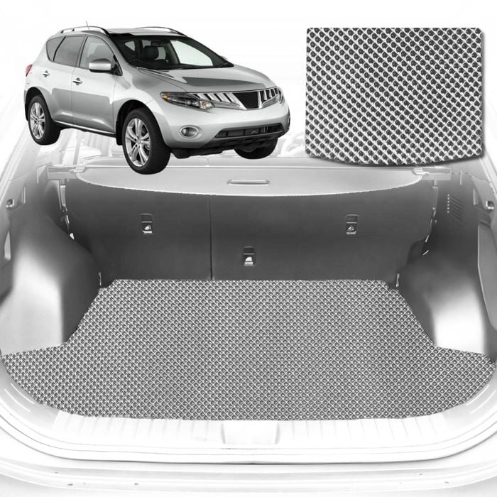 6D Diamond Car Boot Mat for Nissan Murano Z512009-2015-Cargo Mat-Grey-Outback GT