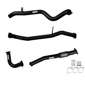Ignite Exhausts Turbo Back For Nissan Gu Patrol 4.2l Leaf Spring Ute 3" No Dump Pipe With Pipe Only Black Aluminised Steel