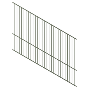 ProtectorAl 1201-2400W x 1800H Pale Eucalypt Raked 16-30º Top Pool Fence Panel