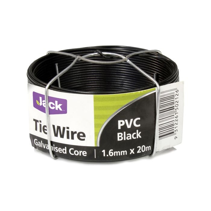 Jack PVC Wire Tie 1.60mm x 20m Black