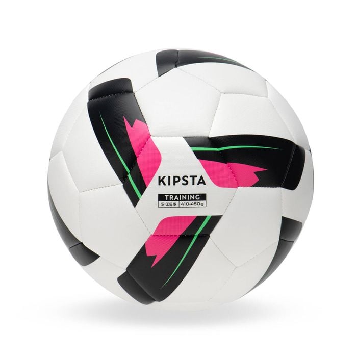 Decathlon - Size 5 Machine-stitched Football Training Ball - White - 5