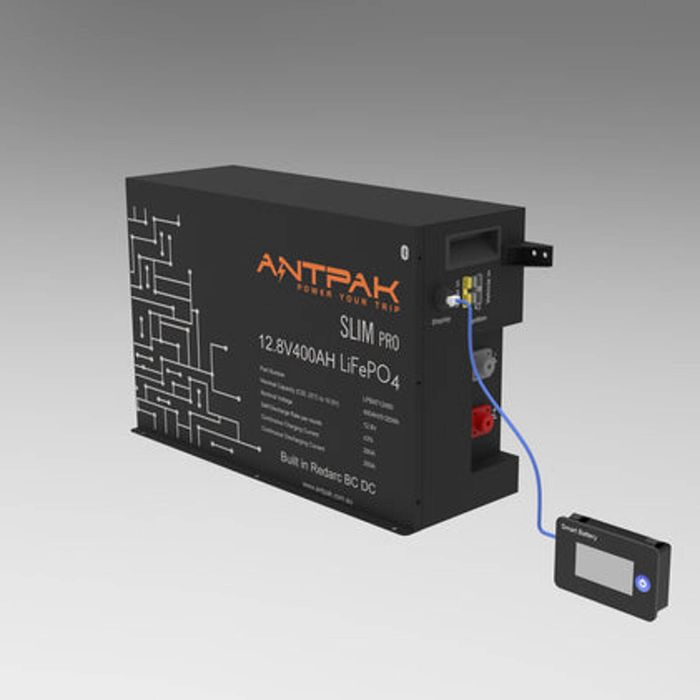 ANTPAK Slimline  Lithium Battery 12V 400Ah LiFePO4 Build in Redarc 40A charger