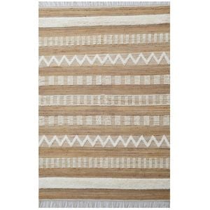 Designer Natural Jute Rug-Andes 1123-Natural/Ivory-160x230cm