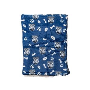 The Stubby Club Canterbury Bulldogs NRL Themed Pet Blanket