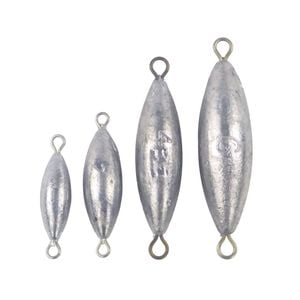 Swimerz Torpedo Trolling Sinker Pack, Lead Assorted Sizes. Pack Qty 68