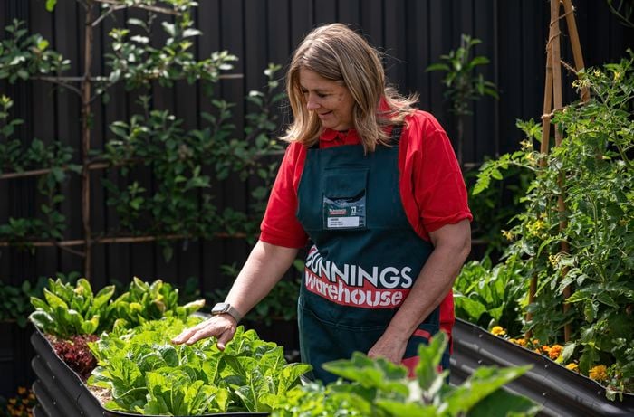 Bunnings TM looking after a garden bed