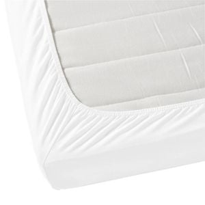 Jenny Mclean Porto Fitted Sheet 100% Cotton Double 400TC - White