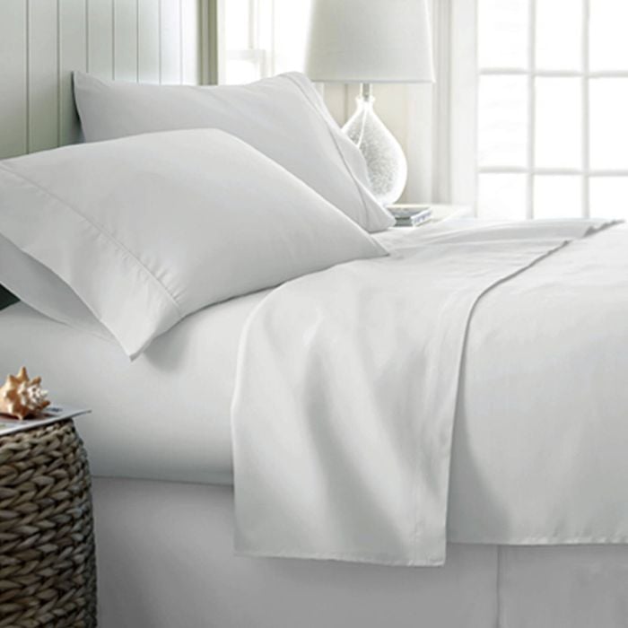 Bloomington 400TC Cotton Sateen Sheet Set 40cm Wall Queen - White