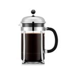 Bodum 1.5 L Shiny CHAMBORD French press coffee maker, 12 cup, 1.5 l, 51 oz, stainless steel 1 pcs