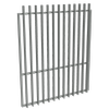 ProtectorAl 1201 - 1500 x 1800mm Palladium Silver Aluminium Radiator Garden Gate With Mid Rail