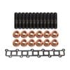 Permaseal Exhaust Manifold Installation Stud & Gasket Kit For Nissan Patrol Tb45 4.5l