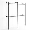 Artiss Industrial Pipe Clothing Rack Garment Clothes Display Stand Wall Mounted