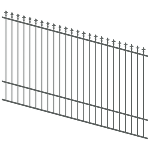 ProtectorAl 1201-2400W x 1500H Monument Spear Top Pool Fence Panel Raked Up to 15º