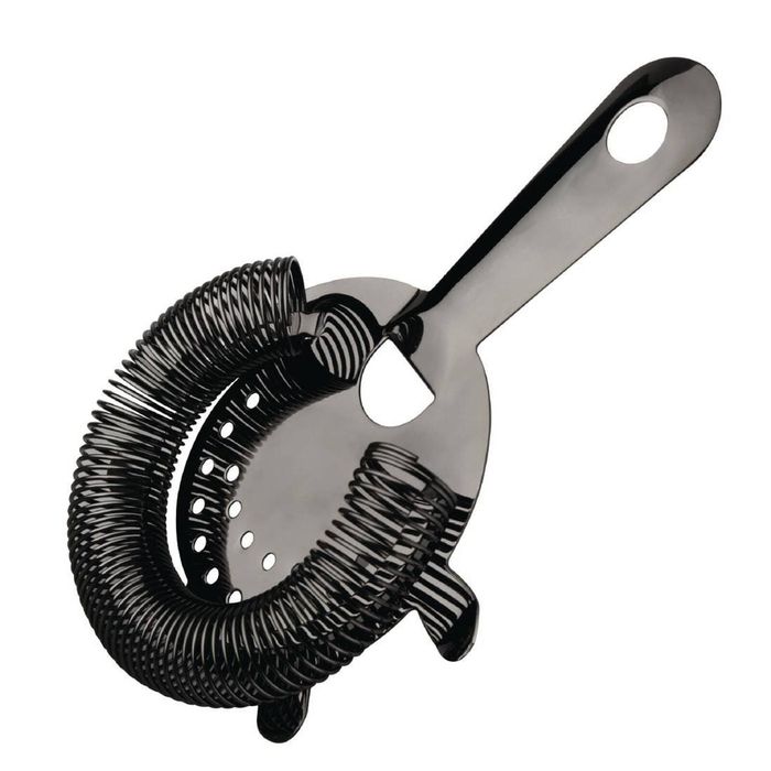 Olympia Hawthorne Strainer 4 Prong Gunmetal Dr620 197x103mm Cocktail Barware