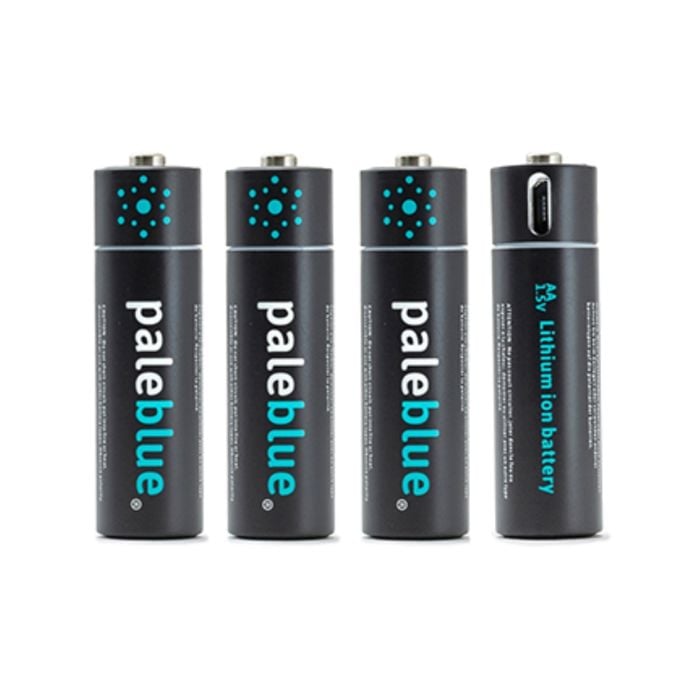 Pale Blue AA USB Rechargeable Smart Batteries - 4 Pack