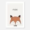 Galrie Charming Modern Minimalist Fox Art Print for Home Decor, Poster Only, A1 60 x 84cm (23 x 33inch)