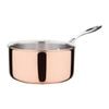 Vogue Saucepan Copper Tri-wall 200mm Professional Kitchen Cookware