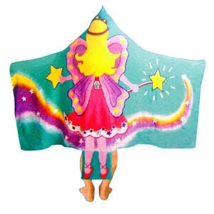 Kids Cotton Velour Beach Cape Fairy 60x120 cm
