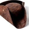 Durashape Brown Pirate Tricorn Hat TriCorner Faux Leather Captain Cowboy Costume