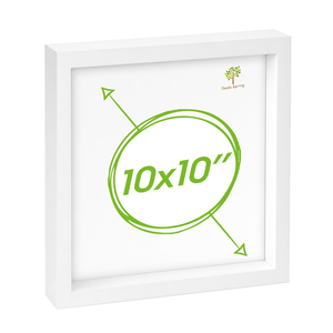 Nicola Spring 3d Box Photo Frame - 10" X 10" - White