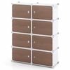 Costway Shoe Rack 8Tier Shoe Storage Cabinet Shelf Closet Organizer