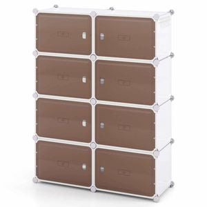 Costway Shoe Rack 8tier Shoe Storage Cabinet Shelf Closet Organizer