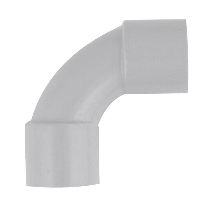 Deta 20mm Grey Conduit Fittings Elbow - Single Pack