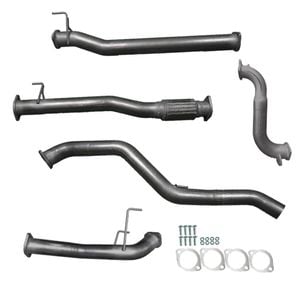 Ignite Exhausts Turbo Back For Isuzu D-max 3l 3" No Cat With Muffler Raw Aluminised Steel