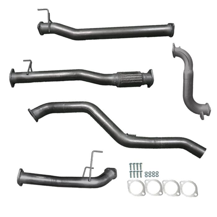 Ignite Exhausts Turbo Back For Isuzu D-max 3l 3" No Cat With Muffler Raw Aluminised Steel