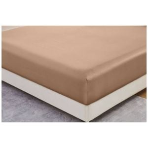 Grosvenor House 500TC Egyptian Cotton Fitted Bed Sheet Only Double Clay