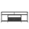 Ufurniture 160cm Tv Stand 3-tier Entertainment Unit Tv Cabinet Console Table Black
