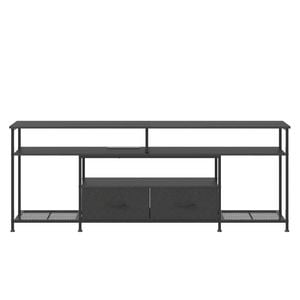 Ufurniture 160cm Tv Stand 3-tier Entertainment Unit Tv Cabinet Console Table Black