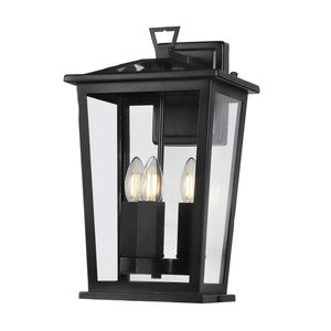 Trinity W3 Exterior Wall Light - Black - Large