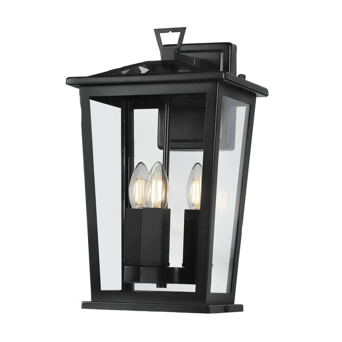 Trinity W3 Exterior Wall Light - Black - Large