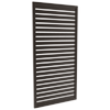 ProtectorAl 300-1000W X 1001-2000H Satin Black Aluminium Welded Slat Panel Horizontal 18mm Gap - Black