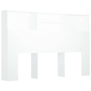 vidaXL Headboard Cabinet White 160 cm Queen