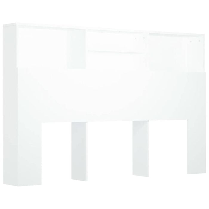 vidaXL Headboard Cabinet White 160 cm Queen