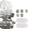 VEVOR 75mm Pin Back Button Parts 200 Sets DIY with Metal Top For Gifts Presents