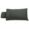 Bianca Pair of 500TC Cotton Sateen Standard Pillowcases Charcoal