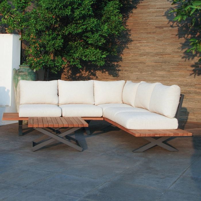 Mimosa Reema Aluminum Corner Lounge Setting