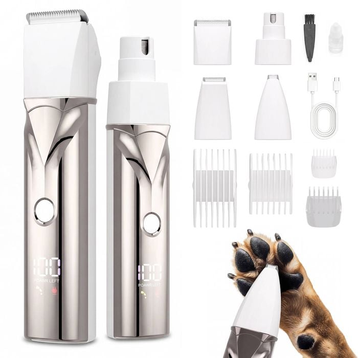 Advwin Dog Cat Clipper Kit Dog Hair Trimmer Pet Nail Grinder