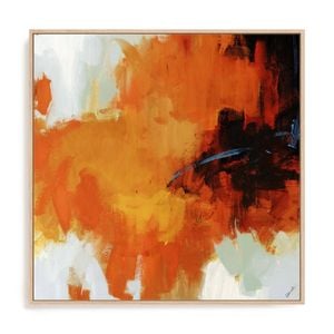 Artey | Red Tail II - Framed Canvas - Natural Frame - 64 x 64cm