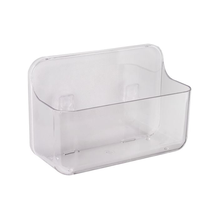 Naleon Medium Clear Adhesive Works Basket Bathroom Accessory