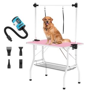 Advwin Pet Grooming Table + Pet Hair Dryer Dog Cat Grooming Salon Table