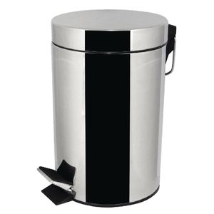 Mitre Stainless Steel Pedal Bin 3L Stainless Steel 270(h) x 165mm