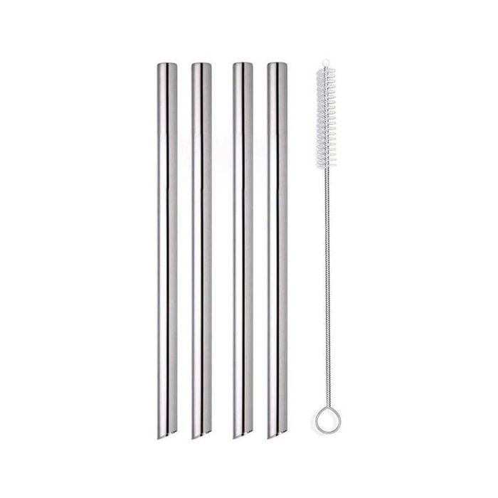 Joie Set Of 4 Stainless Steel Bubble Tea Straws