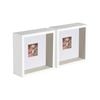Nicola Spring 2 Piece 6 X 6 3d Shadow Deep Box Photo Frame Set - Craft Display Picture Frame With 2 X 2 Mount