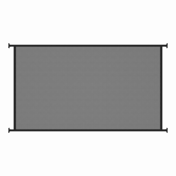 RapidFence Perforated Pool Fence Panel 1200x2200mm Black